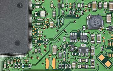 Circuit board close up 