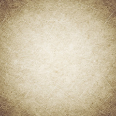 Beige grunge background, old paper texture, dust, stains, scratches