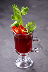 cocktail with chili pepper