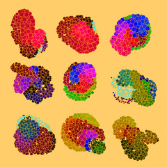 Obraz premium abstract vector background-Dot Graphics 