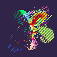 abstract vector background-Dot Graphics