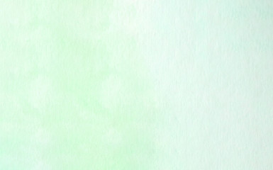 Blue and green abstract watercolor painting textured on white paper background