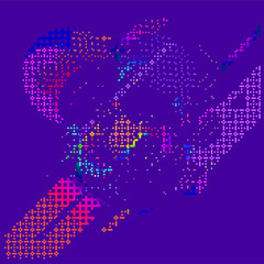 abstract vector background-Dot Graphics 