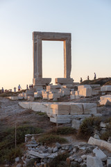 Temple Apollon, Portara, île de Naxos, Cyclades, Grèce