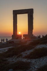 Temple Apollon, Portara, île de Naxos, Cyclades, Grèce