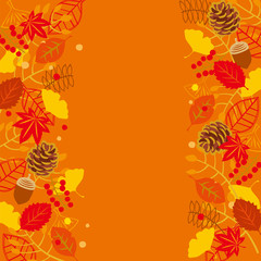 秋 木の葉 オレンジ