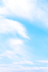 The nature of blue sky with cloud in the morning.