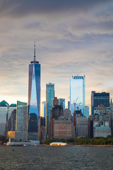 Fototapeta premium New York City Manhattan downtown skyline