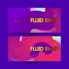 Obraz premium Fluid color background. Liquid shape . Eps10 vector.