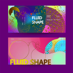 Fluid color background. Liquid shape . Eps10 vector.