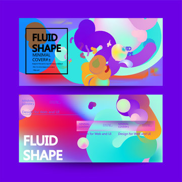 Fluid color background. Liquid shape . Eps10 vector.