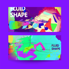 Fluid color background. Liquid shape . Eps10 vector.