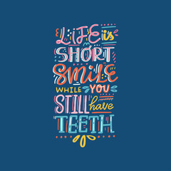 Naklejka premium Dental Lettering Design