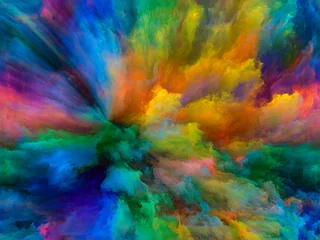 Selbstklebende Fototapete Gemixte farben Farbe Burst-Hintergrund