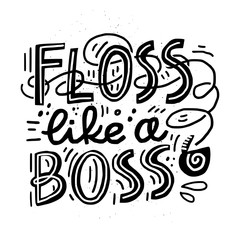 Floss quote design