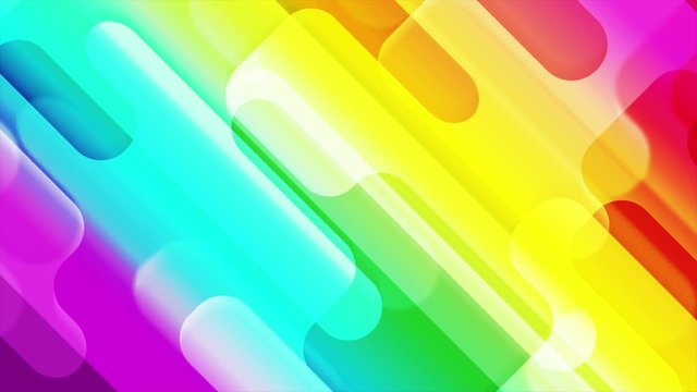 Colorful abstract geometric shapes motion design