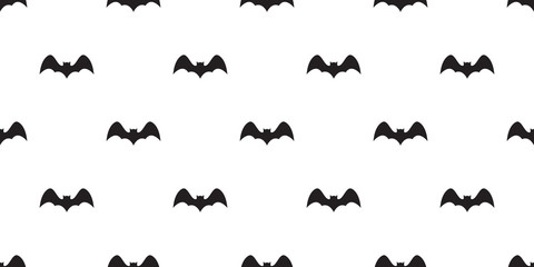 bat seamless pattern Halloween vector scarf isolated Dracula ghost illustration tile background repeat wallpaper