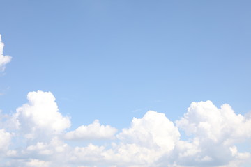 Cloudy blue sky abstract background, blue sky background with tiny clouds