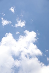 Cloudy blue sky abstract background, blue sky background with tiny clouds