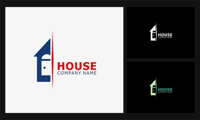 simple house icon logo