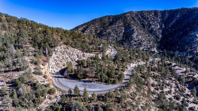 Angeles Crest Highway Curve 003