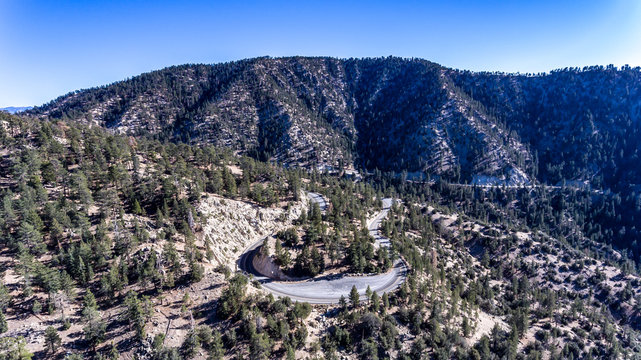 Angeles Crest Highway Curve 004