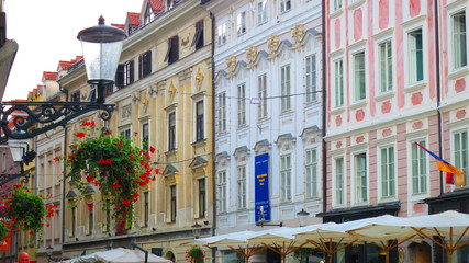 Obraz premium Buildings in Ljubljana in Slovenia