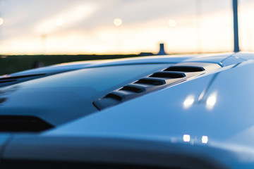 Sports Car Vents in sunset