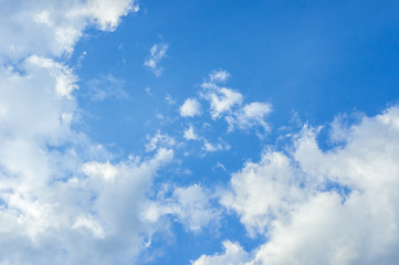 cloudy sky background , blue sky on the day