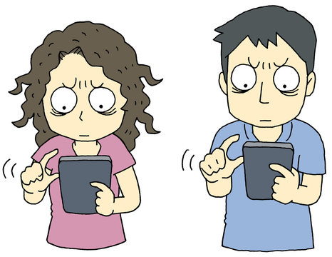 スマートフォン　ネット中毒　男女