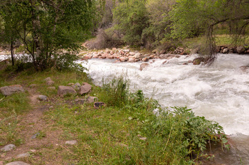 beautiful mountain river