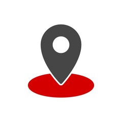 Location icon, GPS location Map pointer icon