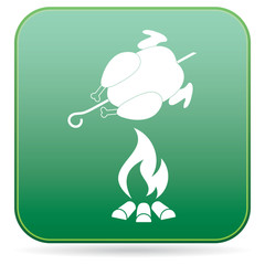 Grilled chicken icon