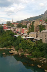 Houses in Mostar, Bosnia