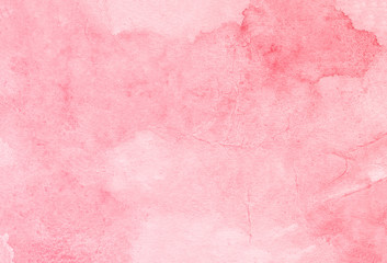 Pink watercolor sky paint background.