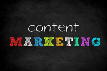 Content Marketing - chalkboard concept