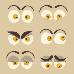 people eyes vector illustration