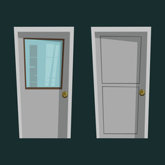 doors vector illustration