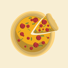 pizza vector illustration