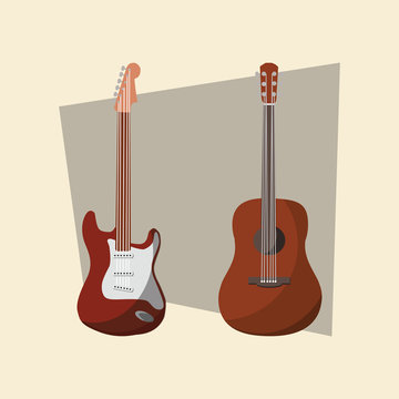 guitar vector illustration