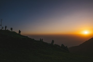 Sunset in Himalaya Mountain
