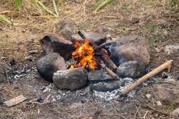 fire in the open air