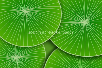 Abstract green leaf art pattern vector wallpaper backgrounds