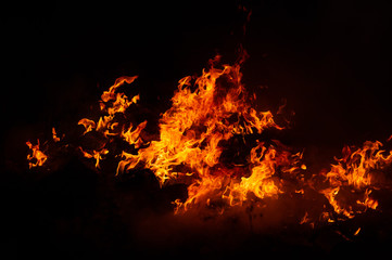 Obraz premium blaze fire flame texture background