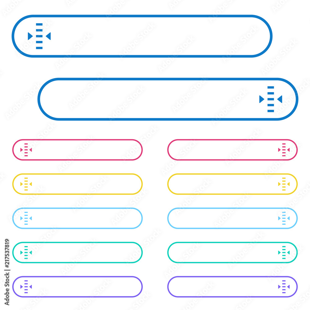 Poster adjust level icons in rounded color menu buttons