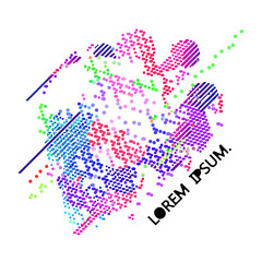 abstract vector background-Dot Graphics