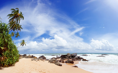 Tropical beach of Sri-Lanka