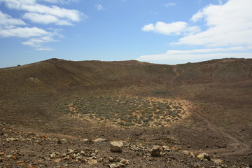 crater of Montana Roja, Playa Blanca (Lanzarote, Canary Islands)