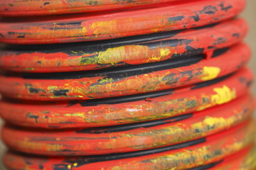 Buntes Plastikrohr, Hintergrundbild