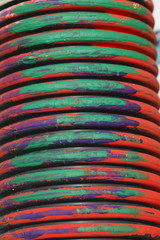 Buntes Plastikrohr, Hintergrundbild